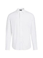 Stretch Button-Front Shirt