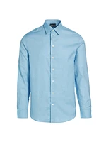 Dot Cotton-Blend Sport Shirt