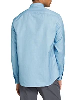 Dot Cotton-Blend Sport Shirt