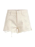 Lori Studded Denim Shorts