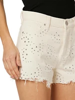 Lori Studded Denim Shorts