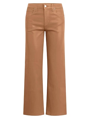 Rosie Coated Wide-Leg Pants