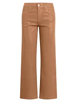 Rosie Coated Wide-Leg Pants