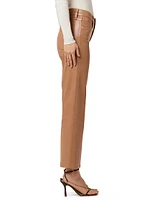 Rosie Coated Wide-Leg Pants