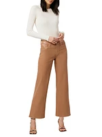 Rosie Coated Wide-Leg Pants