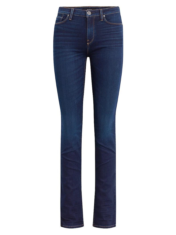 Nico Mid-Rise Straight-Leg Jeans