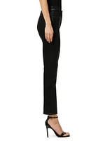 Barbara Coated Straight-Leg Jeans