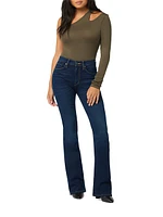 Barbara High-Rise Stretch Boot-Cut Jeans