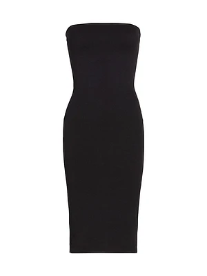 Strapless Pencil Midi-Dress