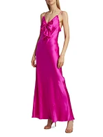 Luciole Silk Bow Maxi Dress