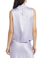 Kaleen Satin Sleeveless Top