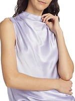 Kaleen Satin Sleeveless Top