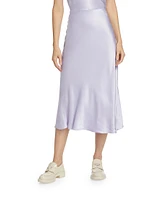 Anya Satin Midi-Skirt