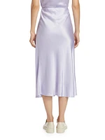 Anya Satin Midi-Skirt