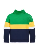 Little Boy's & Boy's Double-Knit Quarter-Zip