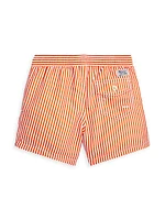 Little Boy's & Boy's Striped Swim Trunks