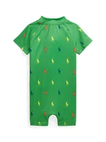 Baby Boy's Swim Rashguard Romper