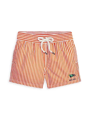 Baby Boy's Traveler Striped Swim Trunks