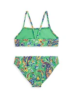 Little Girl's & Paisley Print Swim Bikini