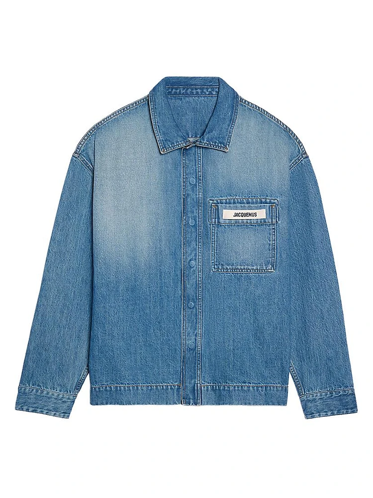 Denim Snap-Front Shirt