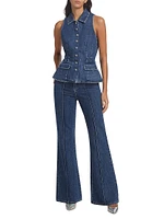 Two-Piece Denim Jumpsuit