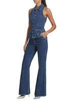 Two-Piece Denim Jumpsuit