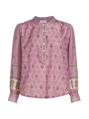 Lettie Cotton-Silk Blouse