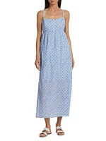 Flavia Printed Cotton Midi-Dress