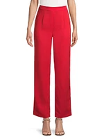 Crepe Wide-Leg Pants