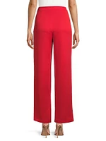 Crepe Wide-Leg Pants