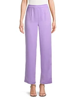 Crepe Wide-Leg Pants