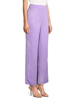 Crepe Wide-Leg Pants