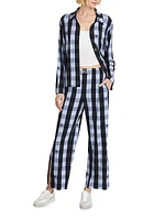 Nico Plaid Long-Sleeve Pajama Set