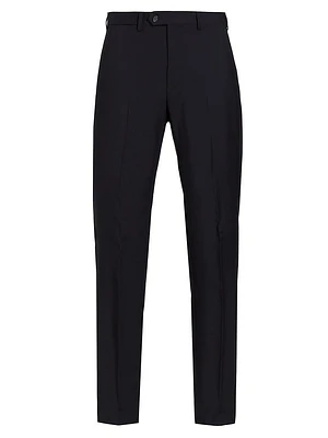 Wool Crease-Front Trousers