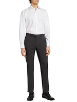 Wool Crease-Front Trousers