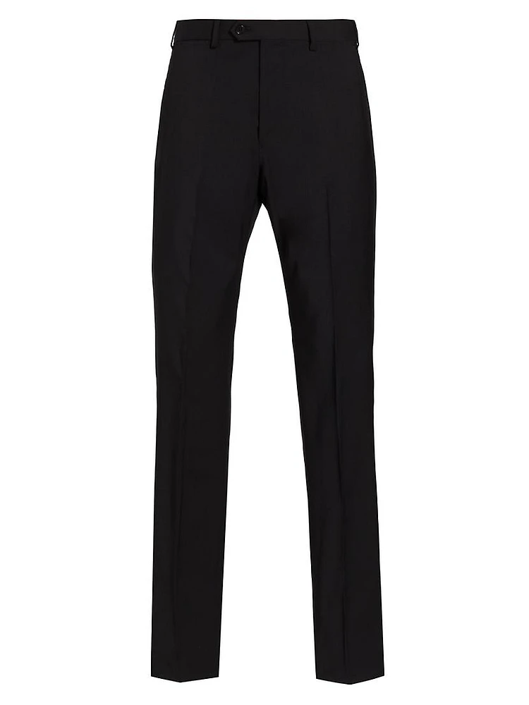 Wool Crease-Front Trousers