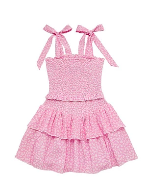 Girl's Emerson Floral Smocked Dress