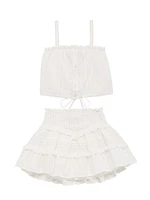 Girl's Willow Eyelet Skirt