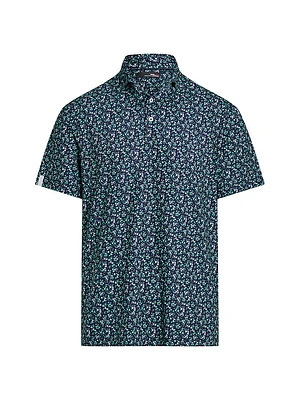 Printed Lightweight Airflow Polo Shirt