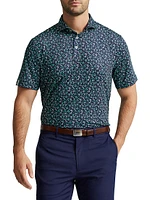 Printed Lightweight Airflow Polo Shirt