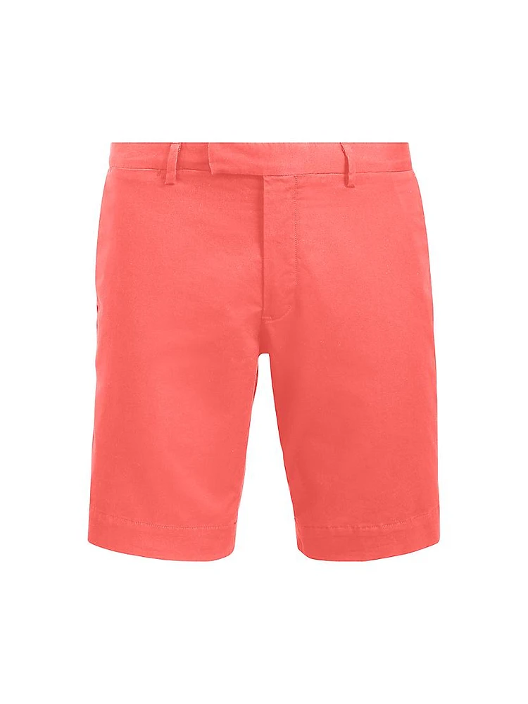 Stretch Flat-Front Shorts