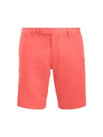 Stretch Flat-Front Shorts