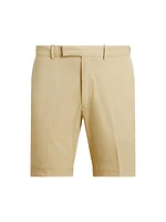 Twill Flat-Front Shorts