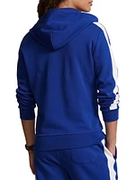 Full-Zip Double-Knit Logo Hoodie