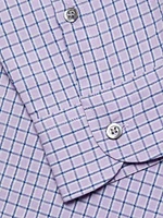 Checked Cotton Button-Front Shirt