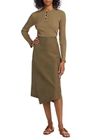 Utility Panelled Asymmetric Skirt