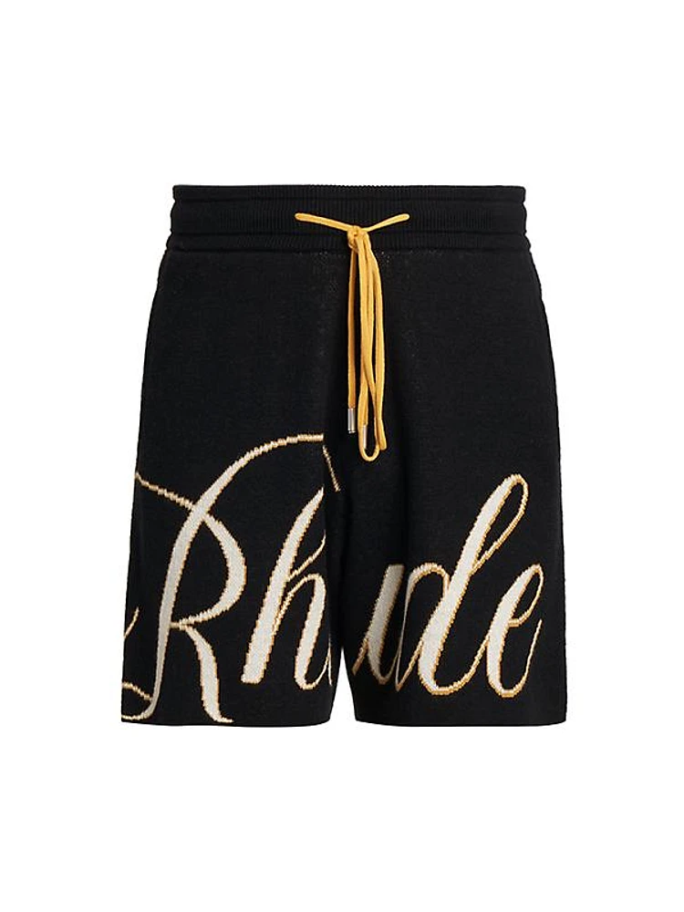 Script Logo Knit Shorts