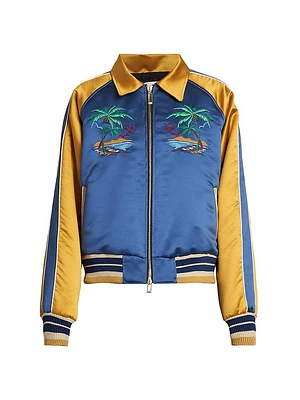 Palm Eagles Graphic Souvenier Jacket