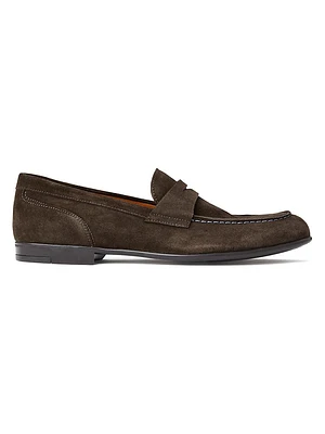 Silas Suede Penny Loafers