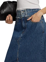 Re-Worked Dallas High-Rise Denim Maxi Skirt
